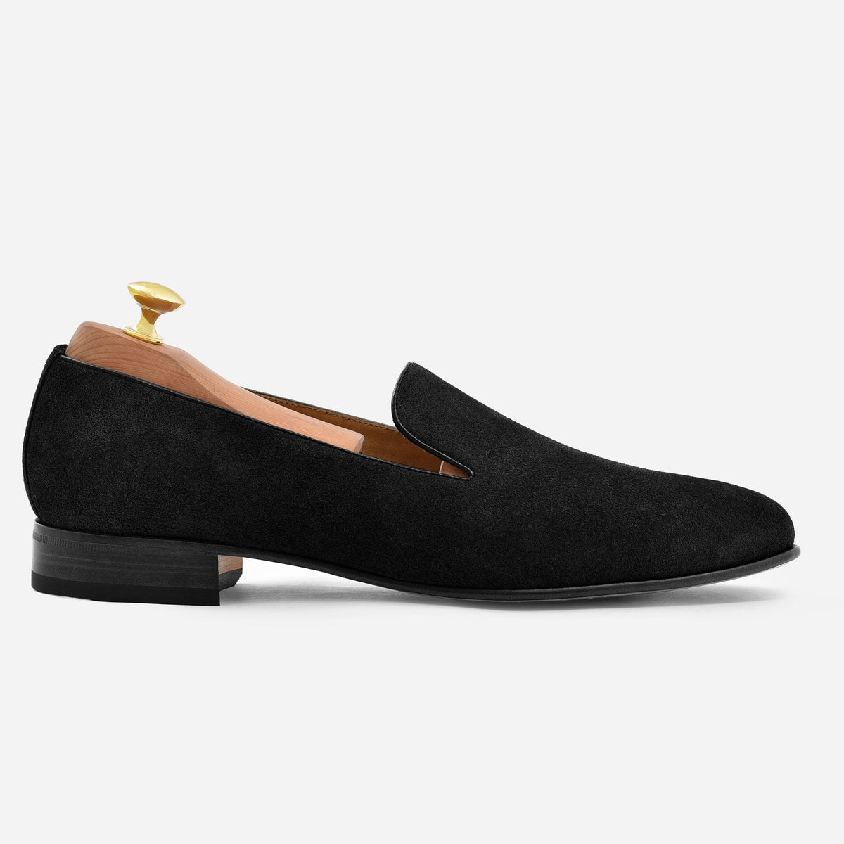 Anatomie van de Langford Loafer in waterafstotend suède