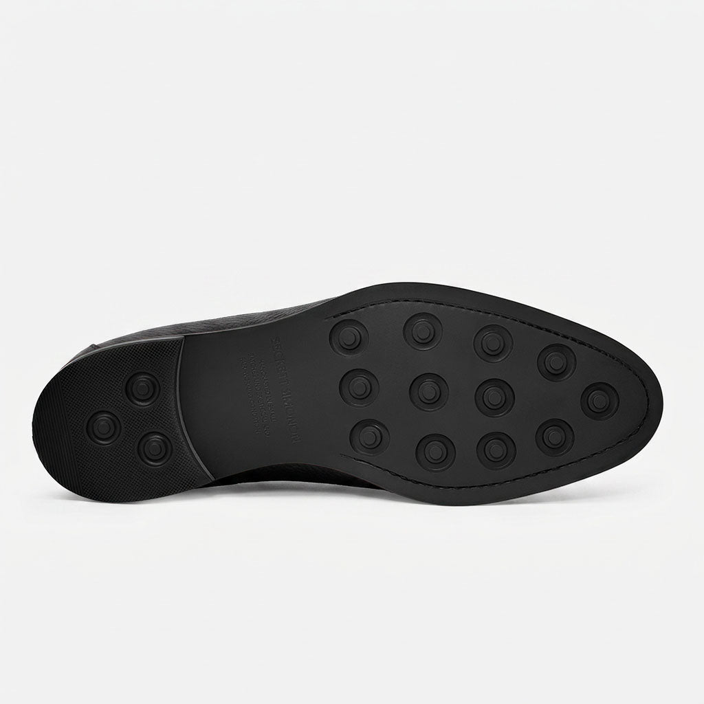 Langford wholecut loafers generfd leer voor heren