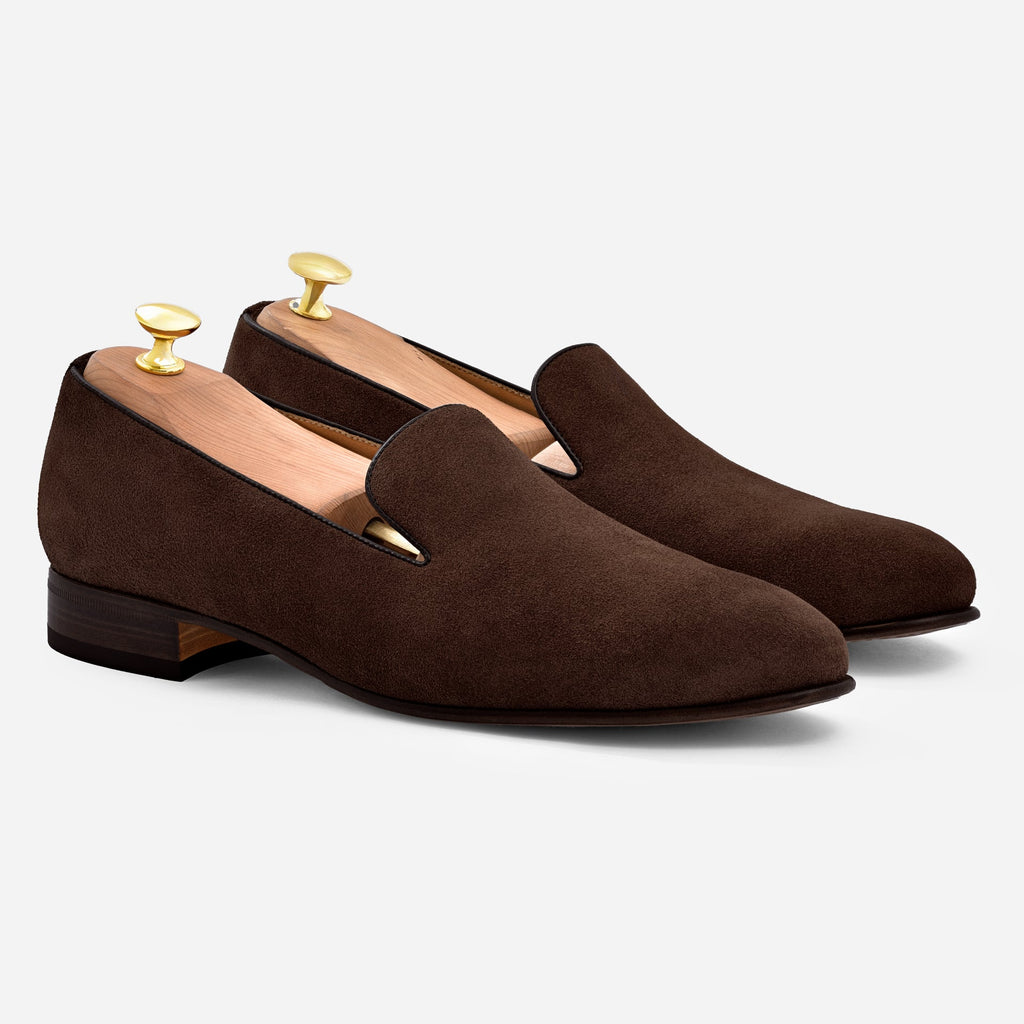 Langford Wholecut Suède Loafers voor heren
