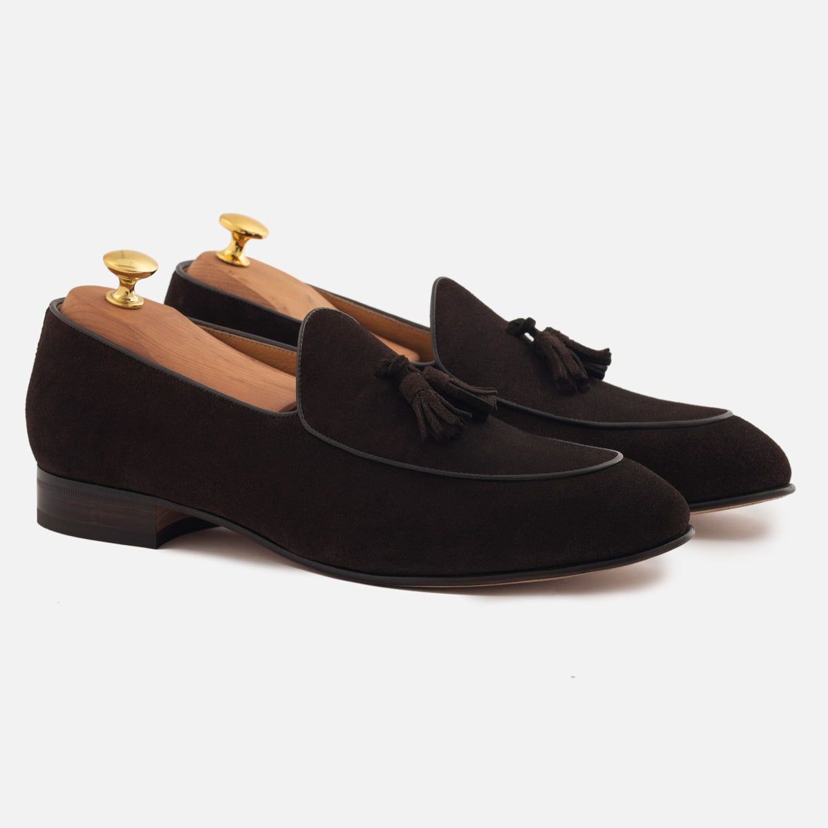 Perry Belgian Loafers voor heren in waterafstotend suède