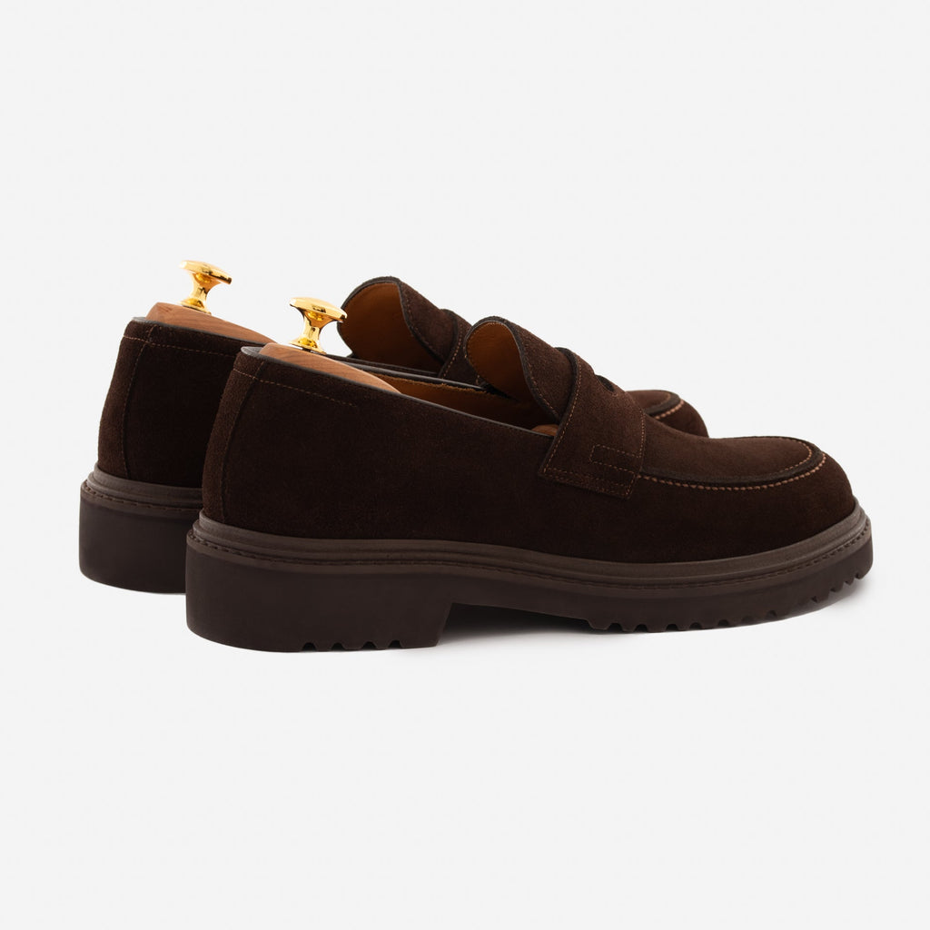 Fuentes loafers waterafstotend suède voor heren