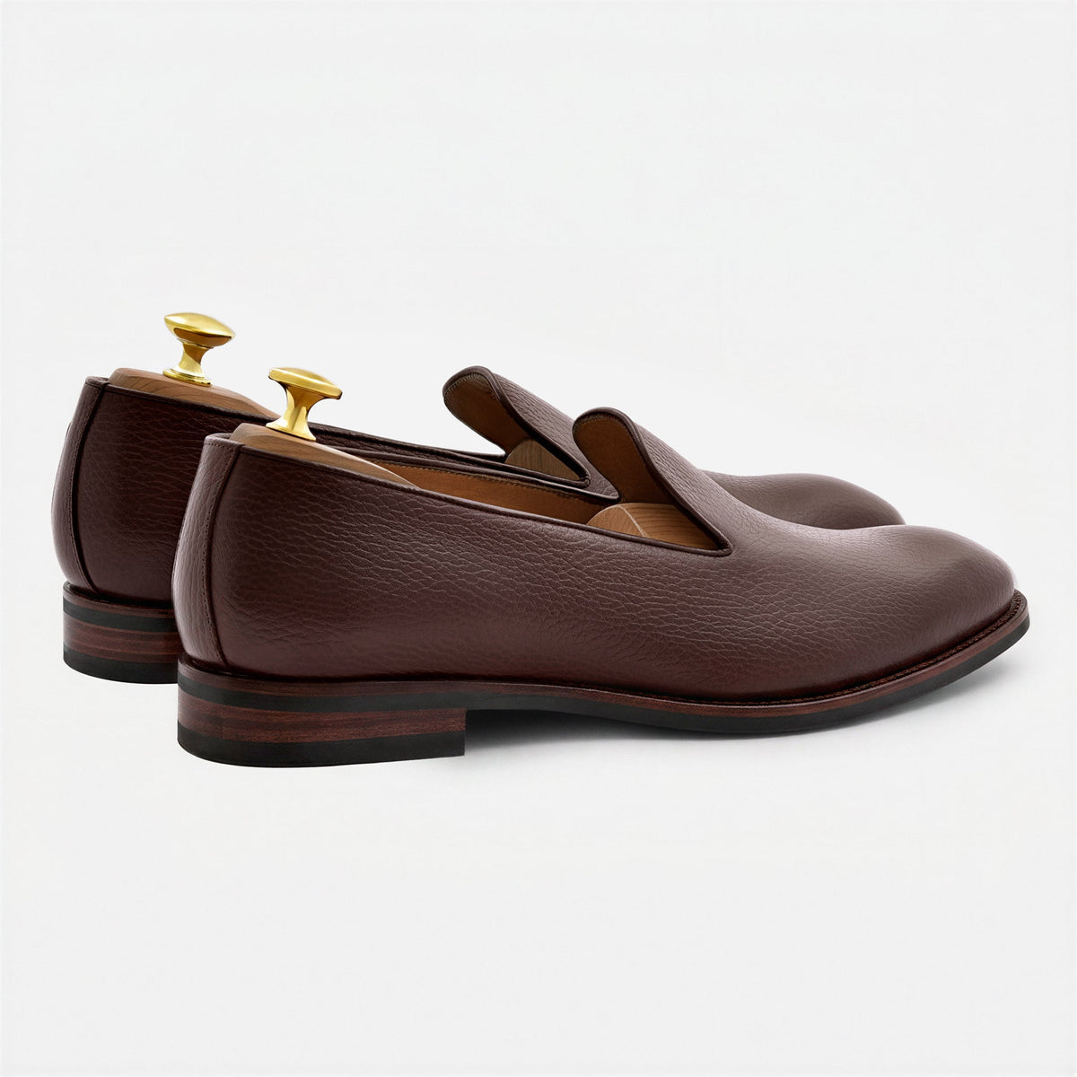 Langford wholecut loafers generfd leer voor heren