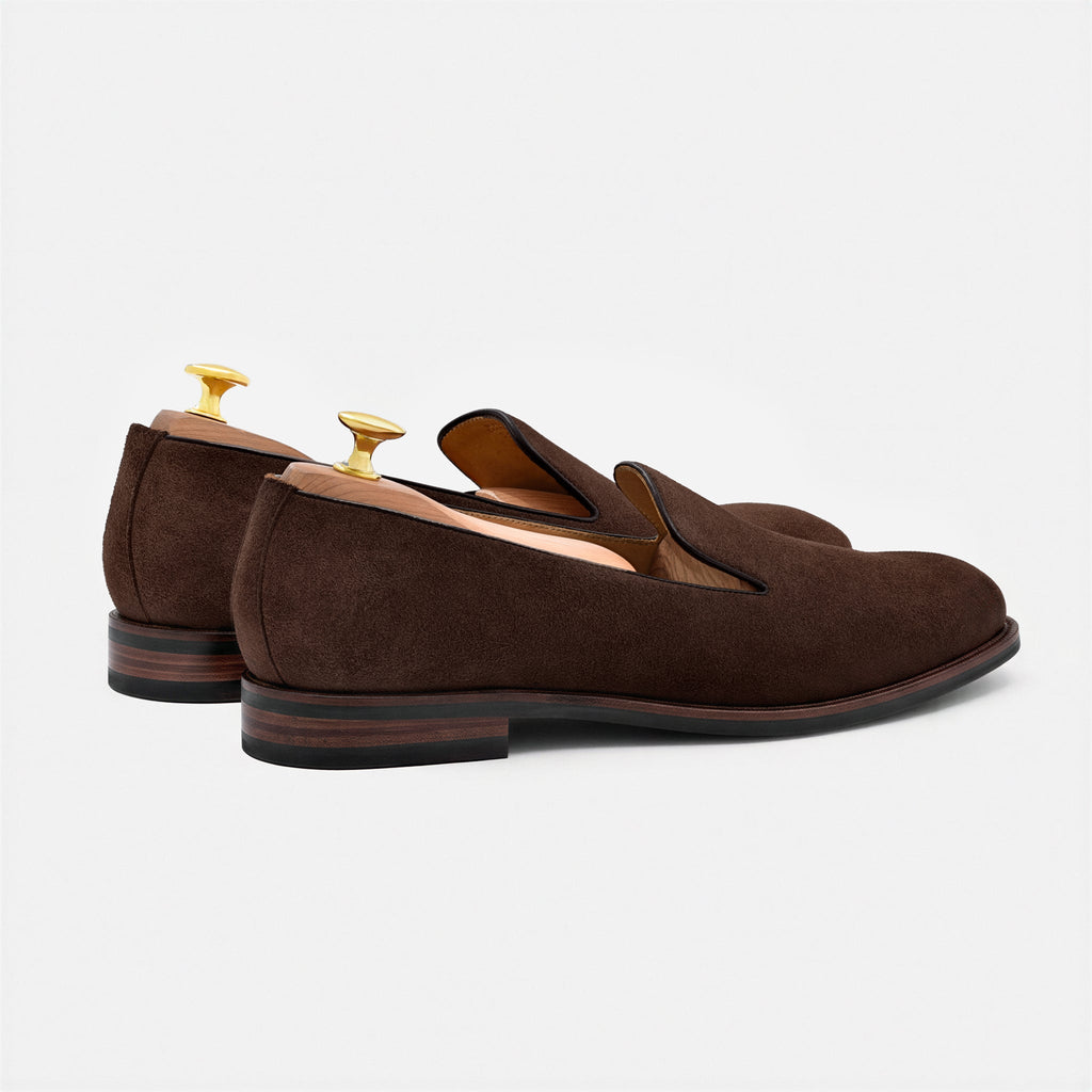 Langford Wholecut Suède Loafers voor heren