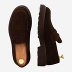 Fuentes loafers waterafstotend suède voor heren