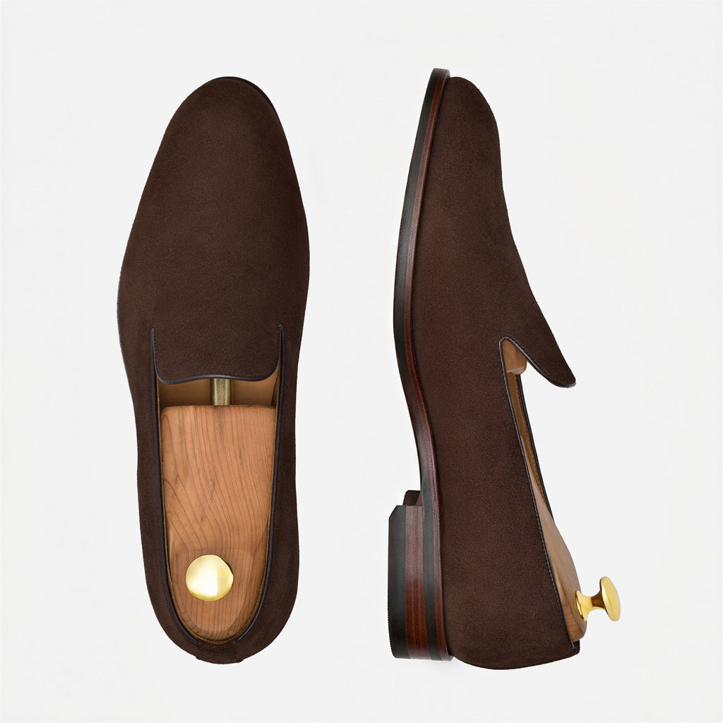 Langford Wholecut Suède Loafers voor heren