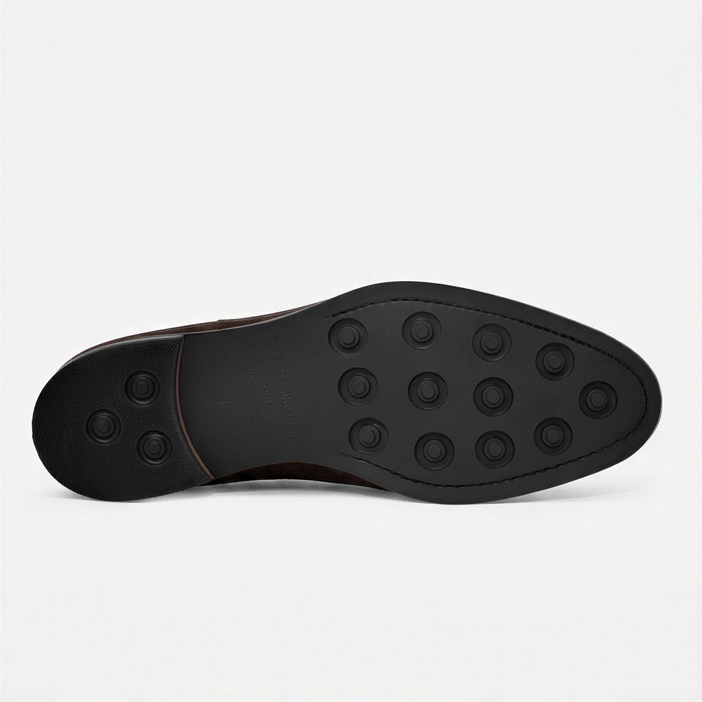 Perry Belgian Loafers voor heren in waterafstotend suède