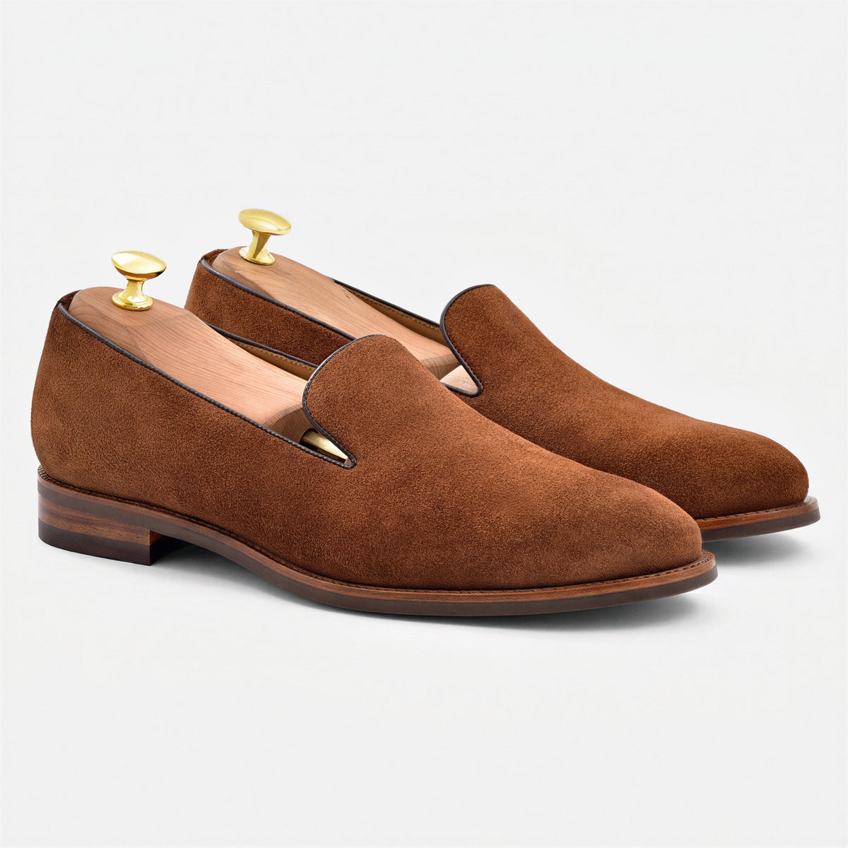 Langford Wholecut Suède Loafers voor heren