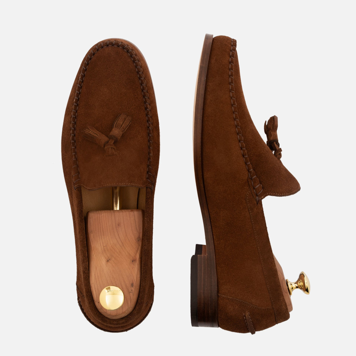 Lewis Tassel Loafers van waterafstotend suède voor heren