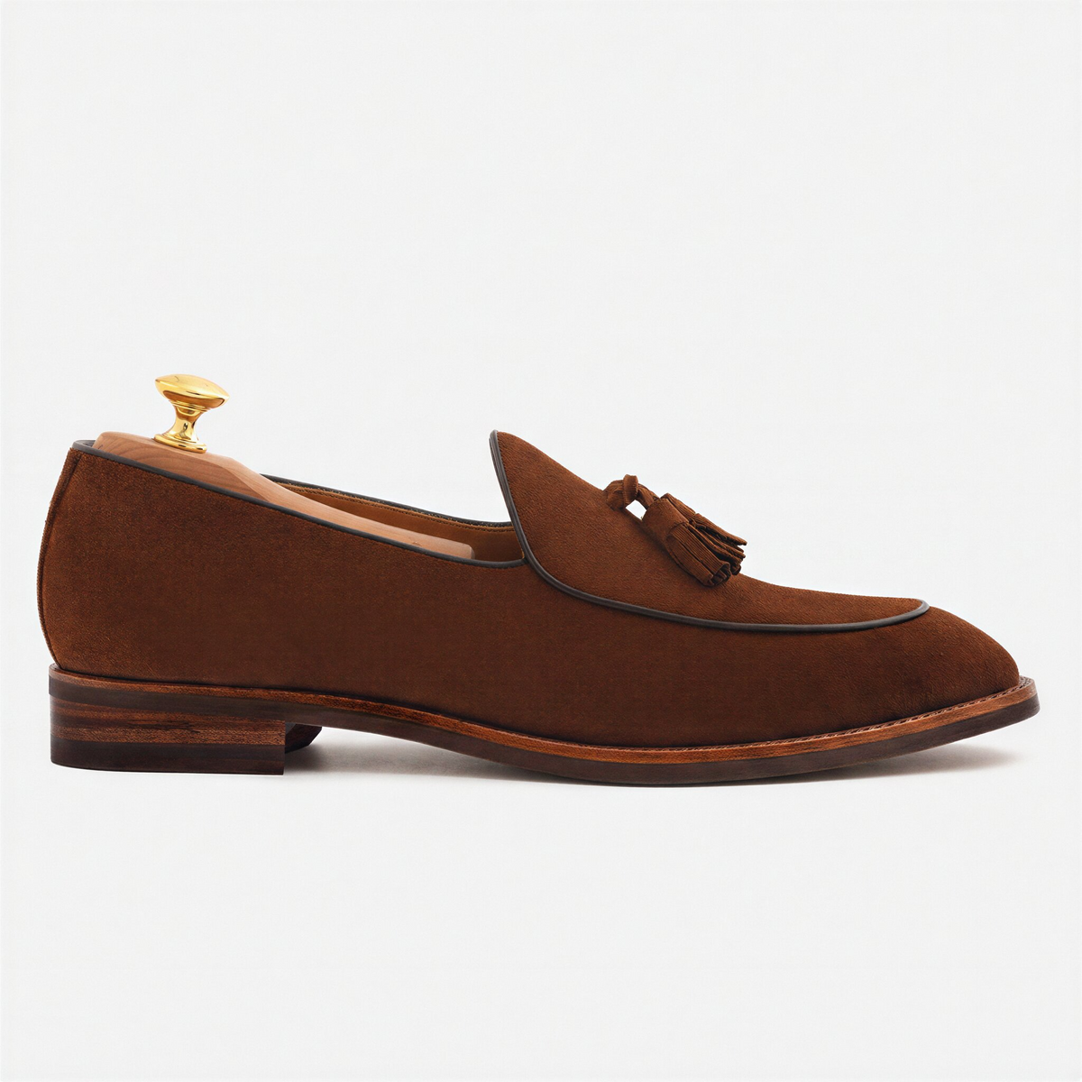 Perry Belgian Loafers voor heren in waterafstotend suède