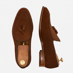 Perry Belgian Loafers voor heren in waterafstotend suède