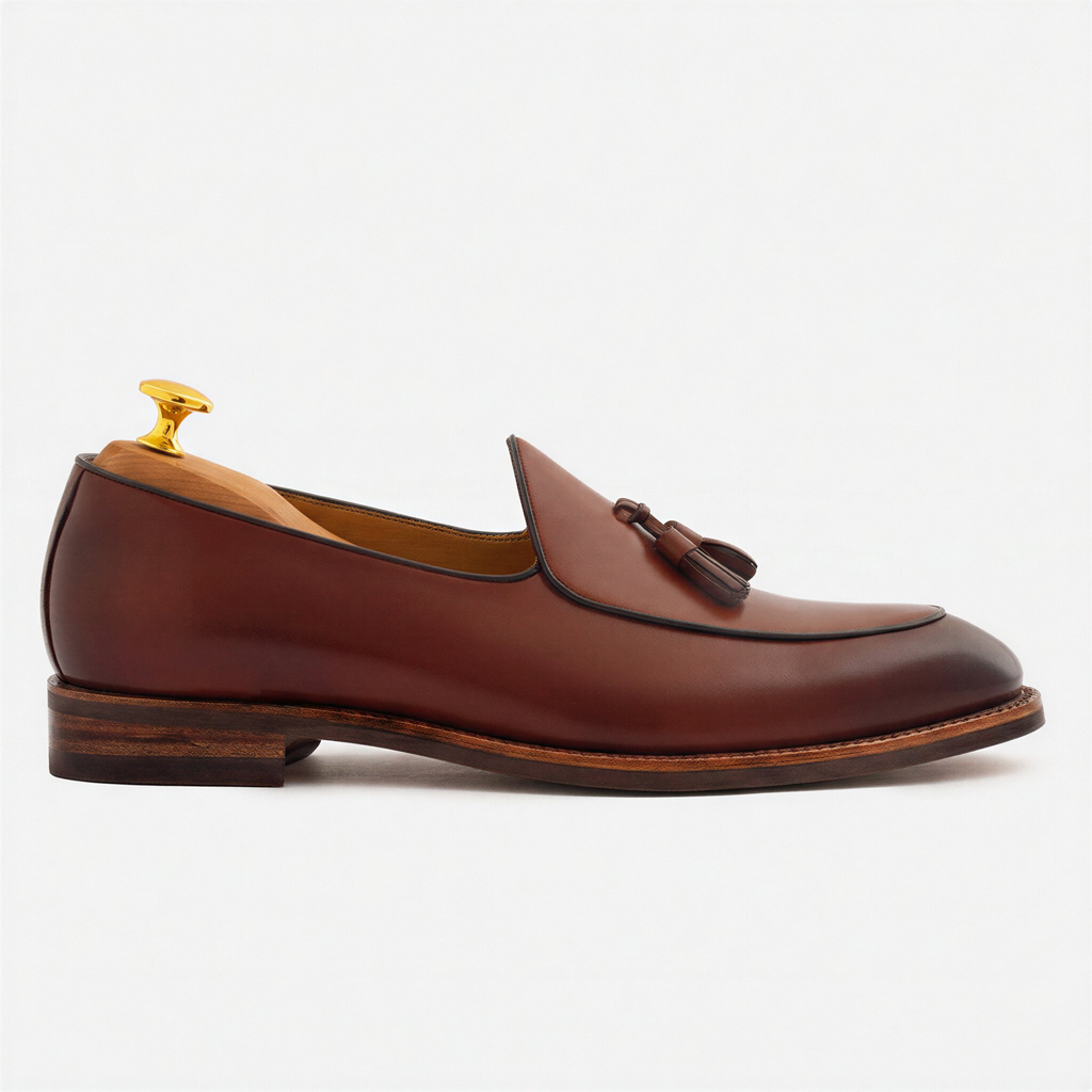 Perry Belgian Loafer voor heren in premium volnerf leer